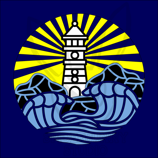 Lighthouse with Waves