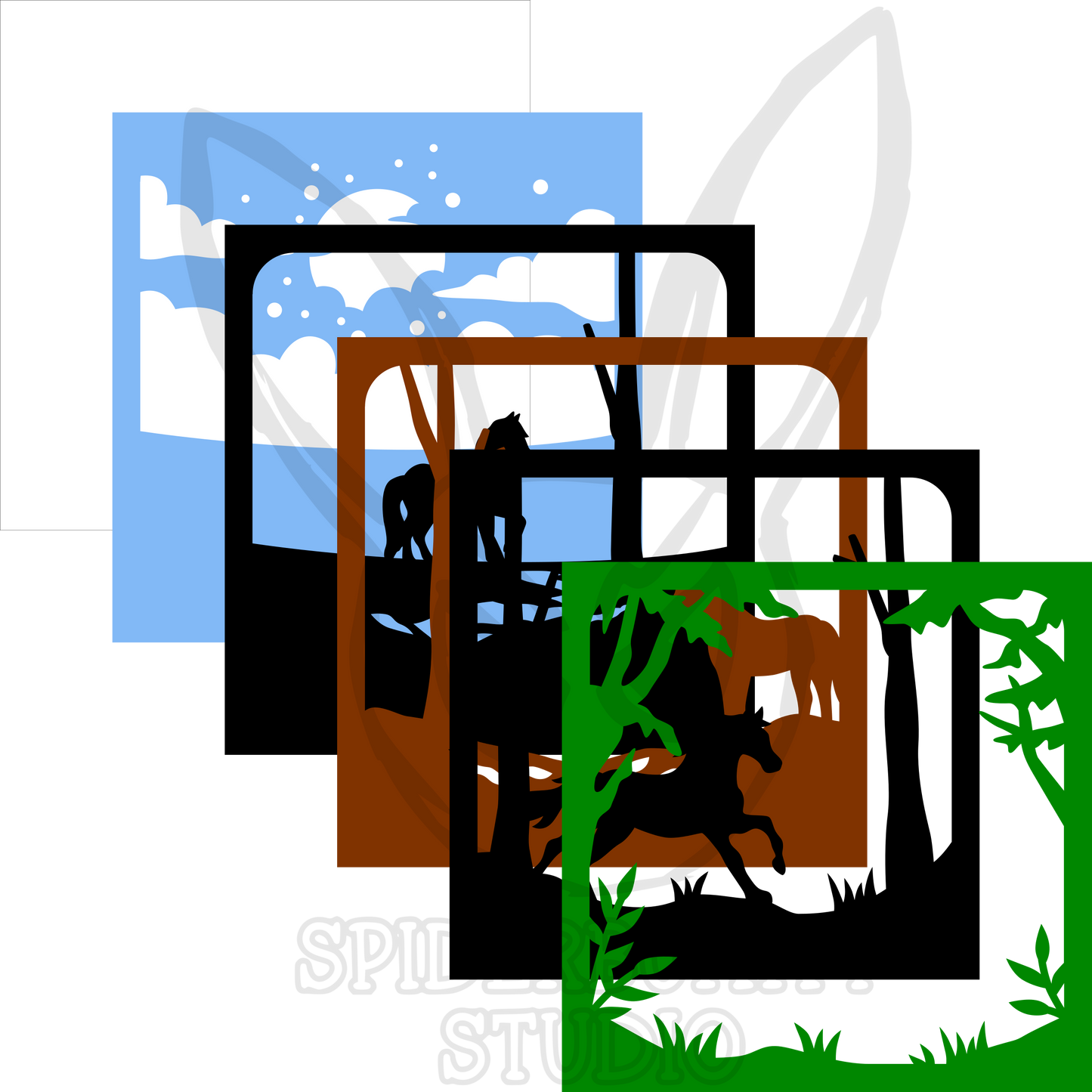 Horses in the Forest