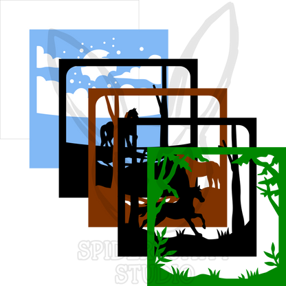 Horses in the Forest