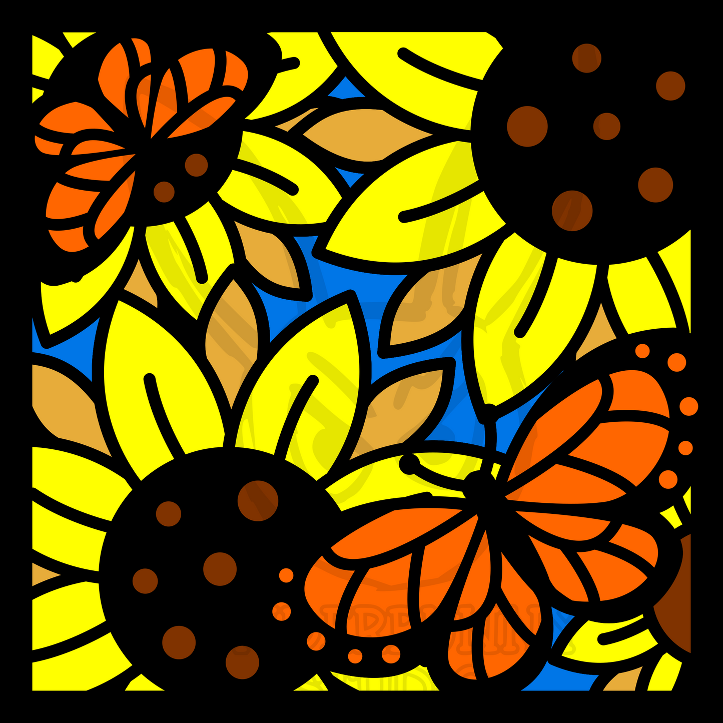 Butterflies on Sunflowers
