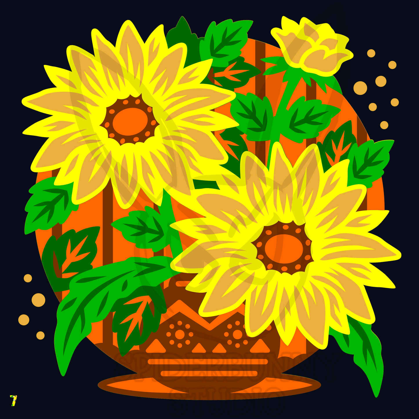 Sunflowers in a Vase