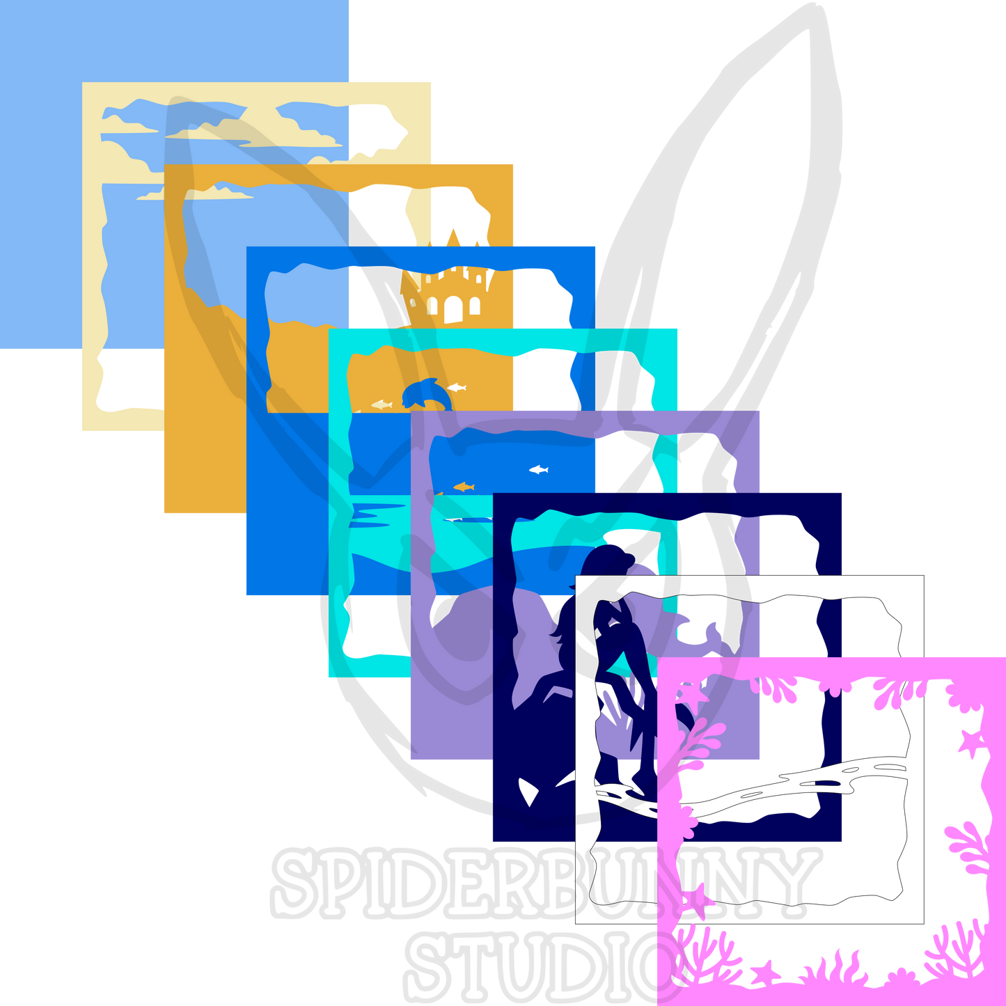 Mermaid with a Dolphin