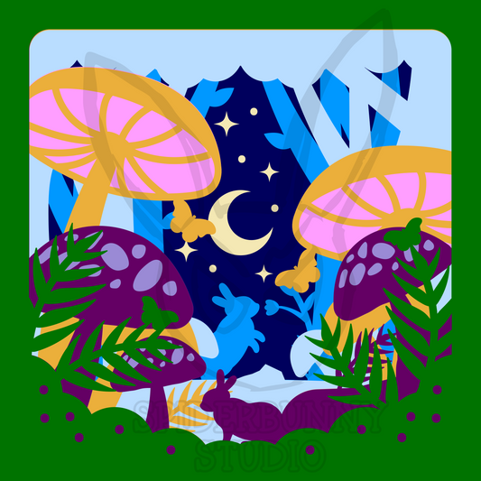 Rabbits in the Woods