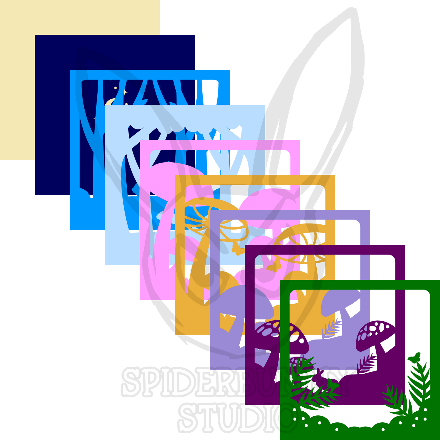 Rabbits in the Woods