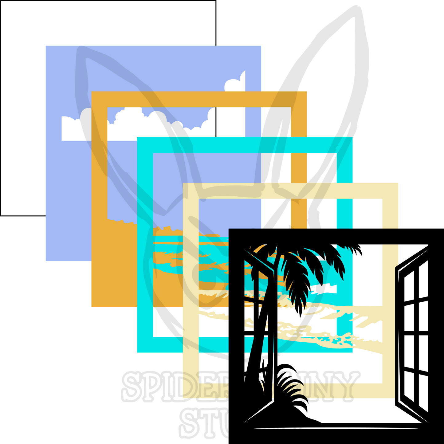 Beach through a Window