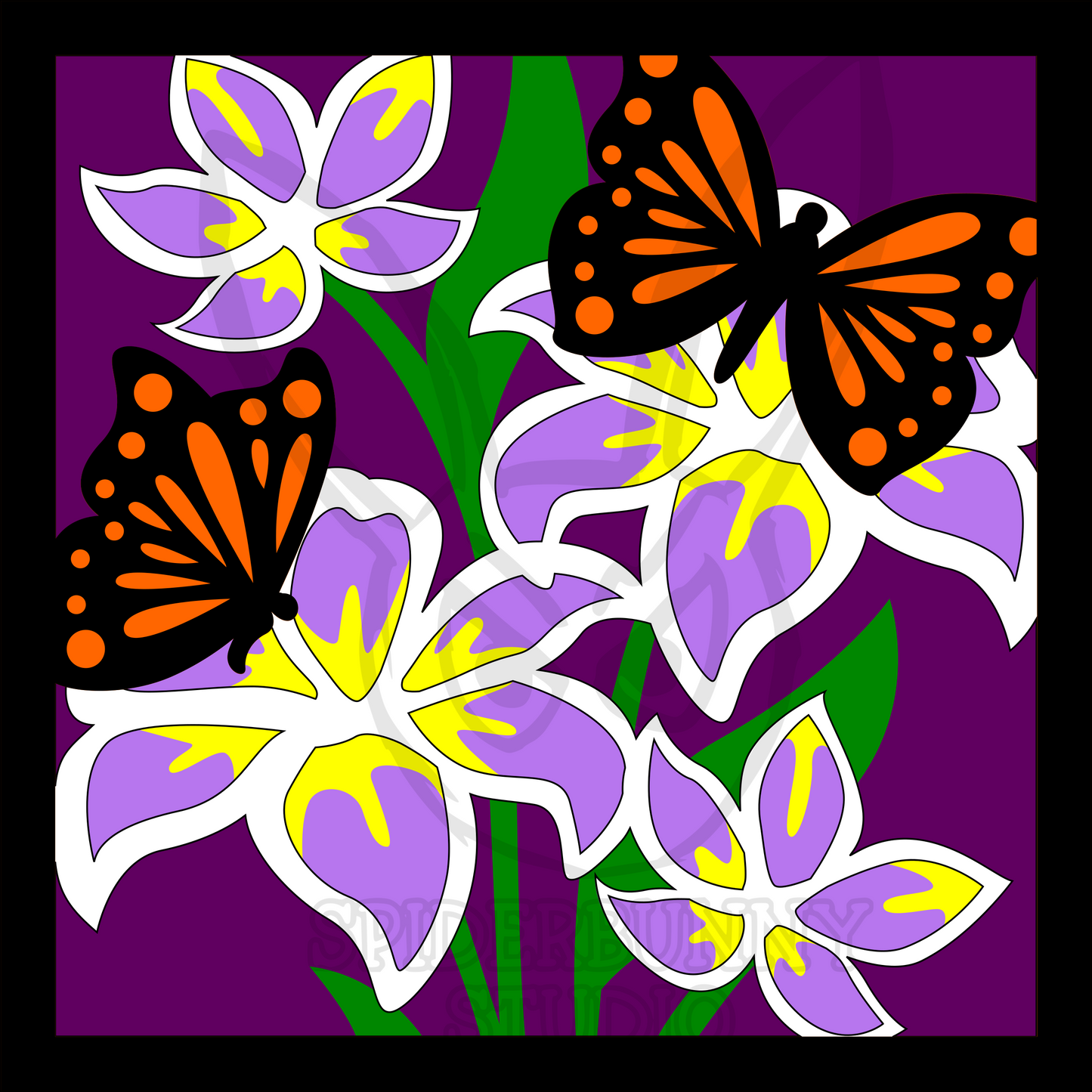 Lilies & Butterflies